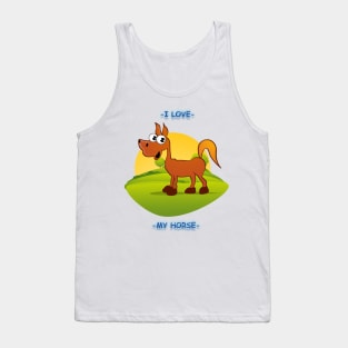 I Love My Horse Tank Top